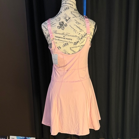 Women's Pink Sleeveless Dress - Picture 2 of 11